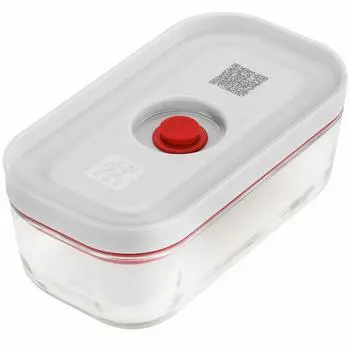 Zwilling Henckels Japan Save Glass Вакуумное стеклянное хранилище Модель 2020 года Японский Fresh Save J.A. Свежий и Контейнер, Маленький, 350 мл Термостойкий белый