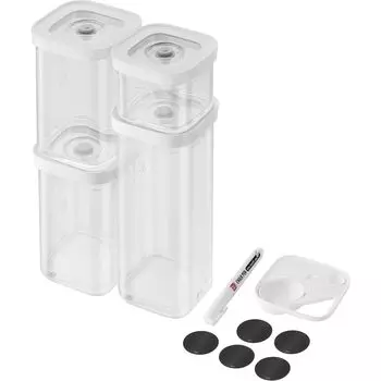 ZWILLING Save Cube Starter Set S 6 Piece Set Container Vacuum Storage Airtight Storage Container Canister Storage Japanese Fresh Save CUBE Fresh &