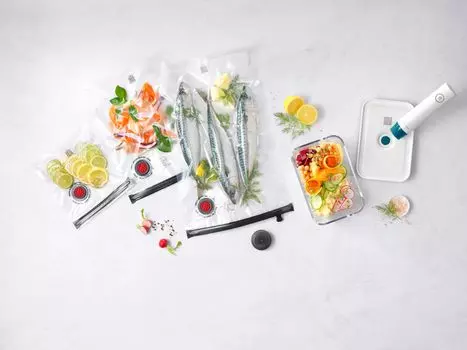 ZWILLING Сохранить вакуумная упаковочная машина La Mer Starter 7 шт. стеклянный контейнер L вакуумный насос герметичный термостойкий стеклянный контейнер для хранения контейнер