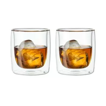 Zwilling Wall Glass Whiskey 260 мл 2 шт. Rocks Glass термостойкая двойная структура чашка японский двойной набор [Авторизованный продукт] 39500-215
