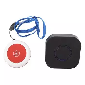 Звонок экстренного вызова, от 110 до 240 В, водонепроницаемый беспроводной пейджер с регулируемой громкостью для пожилых людей UK Plug