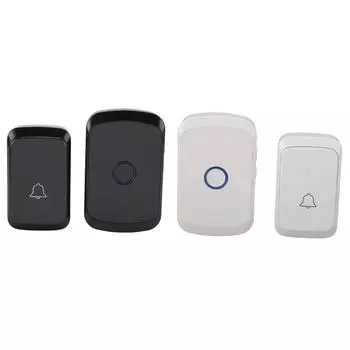 Звонок для беременных без пробивки отверстий, интеллектуальная система оповещения о вызове медсестры, звонок для пожилых людей White EU Plug