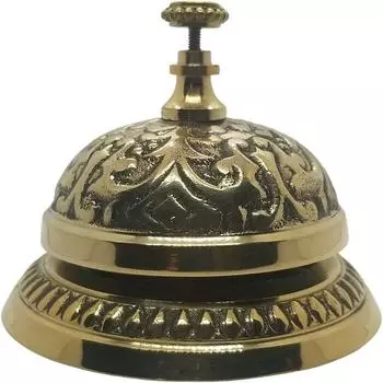 Звонок для справочной службы из цельной латуни в викторианском стиле