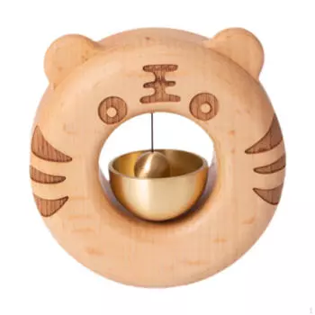 Звонок для владельцев магазинов, приветственный колокольчик ветра, деревенский декоративный маленький латунный деревянный дверной звонок для домашнего сарая