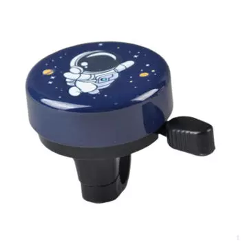 Звонок на руль велосипеда для детей с простой установкой темно-синий