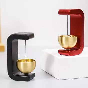 Звонок владельца магазина для открывания двери, магнитный дверной звонок с чистым звуком, деревянный дверной звонок, ветряная музыка, украшение для холодильника, крыльца, садового декора чёрный