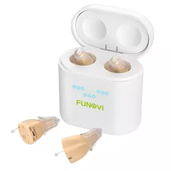 Звук 12-канальный ушной канал High Sound Smart Easy Audio Expansion Device для японской инструкции Binaural Collector, цифровой, перезаряжаемый, тип, бежевый