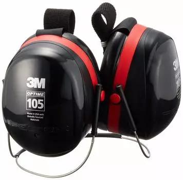 Звукоизолирующие наушники 3M JIS PELTOR с шейным ободом типа H10B чёрный