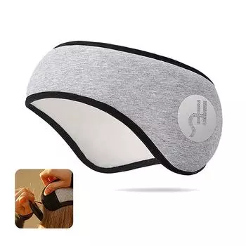 Звукоизолирующие наушники для сна унисекс утеплитель для ушей зимняя повязка на голову лыжные наушники беруши повязка на голову повязка на голову повязка на глаза запрет чёрный