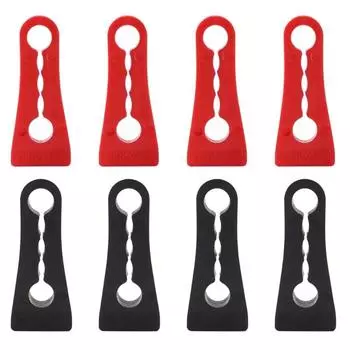 Звукоизолирующий демпфер, буфер двери автомобиля, глухой звукоизоляционный уплотнитель красный