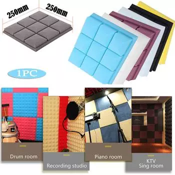 Звукоизоляционная хлопковая акустическая пена, стоп-поглощающая губка, студия KTV, звукоизоляция чёрный