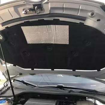 Звукоизоляционная накладка на капот автомобиля, звукоизоляционный хлопковый чехол, теплоизоляционный коврик для Volkswagen Golf 6, Golf 6 GTI чёрный