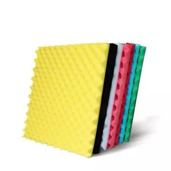 Звукоизоляционная пена для студии, комнаты, ящик для яиц, акустическая, 1 шт., пена высокой плотности, звукопоглощающий хлопок для плитки KTV 30X30X2 см 30*30*2.5cm чёрный