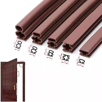 Звукоизоляционная самоклеящаяся уплотнительная лента для дверей Инструмент для изоляции оконных щелей Уплотнительные ленты 6 m-3