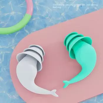 Звукоизоляционные противошумные силиконовые беруши Защита ушей Сон Звукоизоляционные беруши Сон зелёный