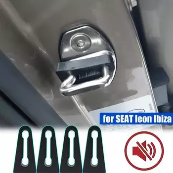 Звукоизоляционный демпфер, буфер дверного замка для SEAT leon Altea Ibiza Toledo Alhambra, звукоизоляционный глухой уплотнитель, амортизатор чёрный