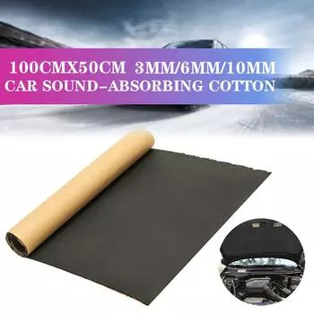 Звукоизоляционный коврик для автомобиля, шумопоглощающий, теплоизоляционный пенопласт с закрытыми ячейками, толщина 3/6/10 мм, звукоизоляция для автомобилей и грузовиков, хлопок