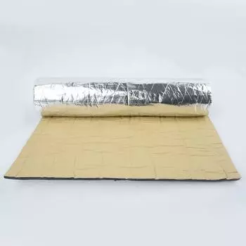 Звукоизоляционный коврик для теплоизоляции автомобиля, фургона, звукоизоляция, шумопоглощающая изоляция, изоляция капота автомобиля, бесшумная накладка 100x40 см 5 мм CHINA