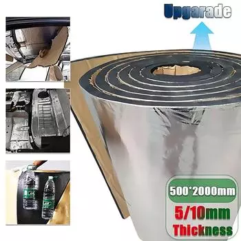 Звукоизоляция автомобиля 2000 мм*500 мм хлопок капот двигателя крыша тепловой экран звукоизоляция тепло тихий коврик автомобильный аксессуар