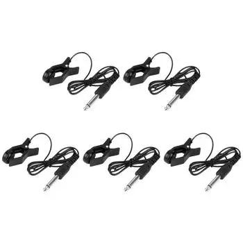 Звукосниматель Clip On 6.35mm гитарный звукосниматель тюнер для струнного инструмента скрипки укулеле Q