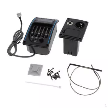 Звукосниматель для акустической гитары и 5-полосный эквалайзер предусилителя с аксессуарами