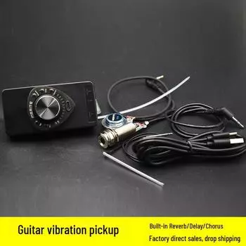 Звукосниматель для акустической гитары с резонансом, усилителем Bluetooth и эффектами P01