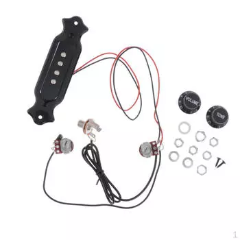 Звукосниматель для гитары Cigar Box с 1 струной и резонаторным отверстием