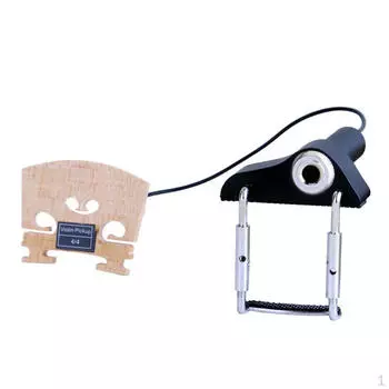 Звукосниматель для скрипки Мгновенный аутентичный акустический звук Портативный пьезоконтактный микрофон