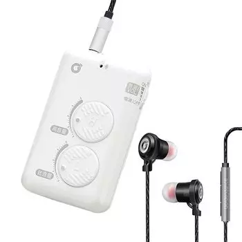 Звукосниматель костной проводимости Earsonic Гибридные наушники с регулировкой высокого и низкого качества звука, легкой регулировкой громкости, бинауральные