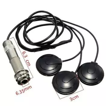Звукосниматель Piezo 3 Transducer 6.35mm для акустической гитары укулеле мандолина