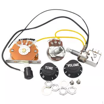 Звукосниматель Предварительно смонтированная проводка Громкость Регулировка тона Модернизация проводки Замена аксессуаров