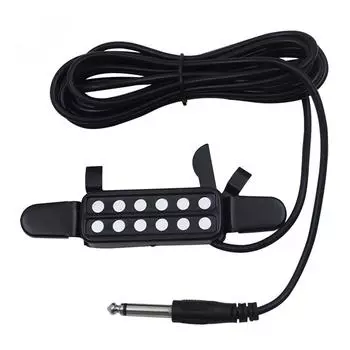 Звукосниматель с 12 отверстиями для гитары, металлический звукосниматель, преобразователь, усилитель для акустической классической музыки