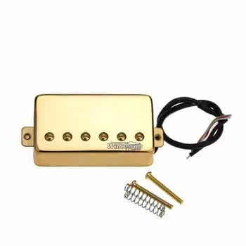 Звукосниматель Wilkinson Classic Tone Ceramic PAF Style Humbucker для электрогитары Les Paul Style Gold Bridge, золотой