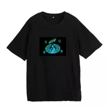 Звуковая активация эквалайзера Rock Disco со светодиодной подсветкой, крутая футболка с короткими рукавами H5327 M