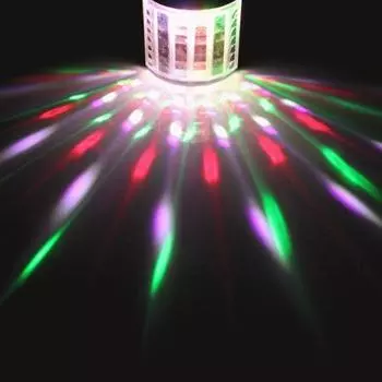 Звуковая активация, пульт дистанционного управления, сценический эффект, свет KTV, дискотека, DJ-вечеринка, светодиодная лампа AU Plug чёрный