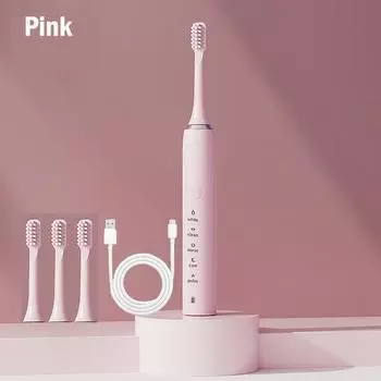 Звуковая электрическая зубная щетка, перезаряжаемые зубные щетки для взрослых, таймер, моющиеся, новые, ультразвуковые, электронные, отбеливающие, чистящие зубы