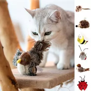 Звуковая игрушка для домашних животных, креативная изысканная устойчивая к укусам кошек мягкая игрушка-мышь, электрическая игрушка, товары для домашних животных F