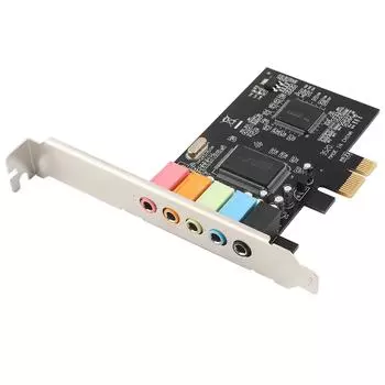 Звуковая карта PCIe 5.1 Channel 6 Channel o Карта CMI8738 Чип с CD Аксессуары