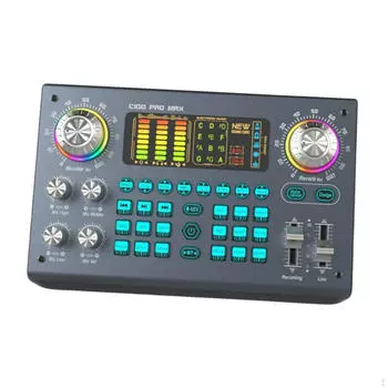 Звуковая карта Voice Changer многофункциональный, легкий аудиомикшер профессиональный 48 В питания для пения