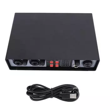 Звуковая консоль микшера 2 в 2 Out Drive Free цифровой звуковой микшер для живых выступлений Instrument Reco