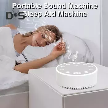 Звуковая машина с белым шумом Регулируемая громкость Функция памяти Несколько звуковых эффектов для сна Компактный размер Портативный генератор белого шума Устройство для помощи во сне белый