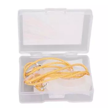 Звуковая помощь, ремешок с защитой от потерь, нейлоновый оранжевый канат, прозрачный зажим, зажим для слухового аппарата, бинауральный Binaural