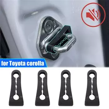 Звуковой демпфер, буфер дверного замка для Toyota Corolla E140 E150 E170 E180 E210 2021 2022, дребезжащий стоп, звукоизоляционный глухой уплотнитель чёрный