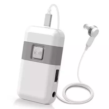 Звуковой карман отверстие для уха звук одного уха 52 дБ воющий шум 4 ТВ 160 часов громкости SOS легко уважение к пожилым людям День День Пожилые Подарок Подарок белый