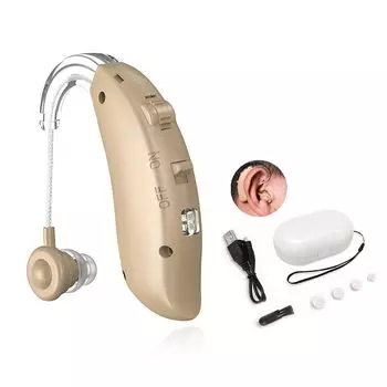 Звуковой коллектор для совместимых с обоими 4 уровнями громкости 4 типами шума аудио легко Уважение к пожилым поставляется с ушными вкладышами для пожилых людей,