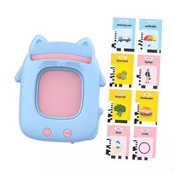 Звуковые карточки для детей. Развивающая обучающая машина. Подарок. синий