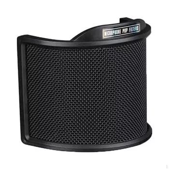 Звукозаписывающий студийный микрофон POP-фильтр, 2-слойная ветрозащитная крышка микрофонный фильтр для