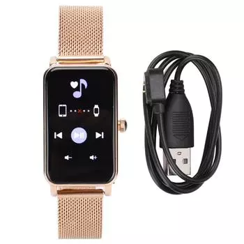 ZX19 женские умные часы элегантные стильные нержавеющая сталь IP68 водонепроницаемые умные часы для Android для