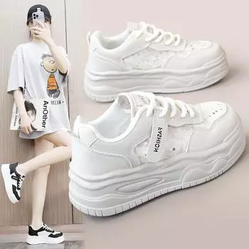 Zy1031/Новинка весны/лета, дышащие сетчатые кроссовки, повседневная женская обувь, обувь на платформе, сетчатая обувь, лифт, дикий корейский стиль 35