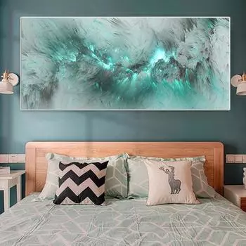 ZY ART Абстрактный Пейзаж Картина Маслом Холст HD Печать Цвет Облако Стена Современный 20cm40cm NoFrame